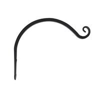 GLOGLOW Heavy Plant Hooks, Multifunctional Hangars for Large Bird Feeders, Lanterns, Flower Pots, Wind Chimes, Indoor/Outdoor Decoration, Easy Installation & Excellent Durability (Black)