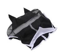 GLOGLOW Horse Face Cover with Ears Horse Fly Mask, Breathable Mesh Design Comfortable Secure Face Cover for Summer Grazing Training Competitions and Equestrian Activities a Bridle (L)