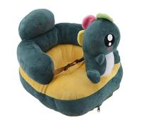 GLOGLOW Infants Soft Floor Seat Baby Learning Sitting Chair Adjustable Angle Portable Safe Super Soft Plush Baby Support Seat with Sturdy Design for Motor Skills Development (Green Dinosaur)