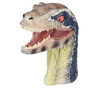 GLOGLOW Interactive Toy for Kids Educational Learning PVC Material Dinosaur Hand Puppet Lifelike Movable Head Nan Nan