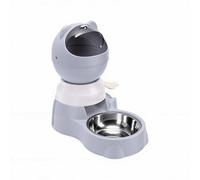GLOGLOW Large Capacity Automatic Cat Feeder and Dog Waterer 2 in 1 Gravity Dispenser, Interactive Pet Food Station with Modern Design for Home