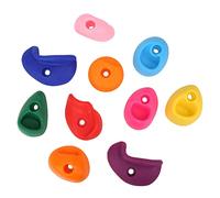 GLOGLOW Large Outdoor Rock Wall handles. The Textured Climbing with Texture Lands Contains 10 Percent for Rock Climbers Pe Plastic (Medium size 10 packs)