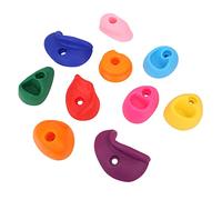 GLOGLOW Large Outdoor Rock Wall handles. The Textured Climbing with Texture Lands Contains 10 Percent for Rock Climbers Pe Plastic (Large size 10 packs)