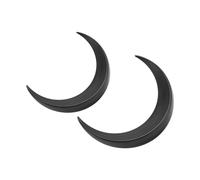 GLOGLOW Lunar Hair Ornament Exquisite Hair for Holiday Activities, Bifurcation of Luna ABS Premium to Firmly Repair and Add Beauty to Its Appearance (Black)