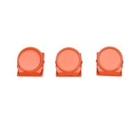 GLOGLOW Magnetic Planner Clips 6 Pack Orange Stainless Steel, Fridge Whiteboard Metal Magnet Clips Strong Rustproof, Holds Photos Notes Memos, Kitchen Office Classroom Organization Set