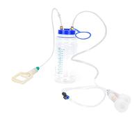 GLOGLOW Manual Goat Milker Portable Milking Machine with 2L Clear Bottle Scale Strong Vacuum Pump for 1-3 Sheep Goats Home Use (Double Sided)