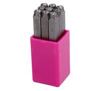 GLOGLOW Metal Stamping Set, 3mm Carbon Steel Stamping Tools Jewelry Making Stamps for Marking on Soft Metals Wood Leather with Plastic Storage Box (Number)