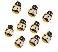 GLOGLOW Mini Decorative Wooden Stickers for Crafts, 100 Pieces of Small Wooden Embellishment for Card Making, EcoFriendly Stickers for Wedding Party Scrapbooking Mini Decorative (Bee Decor)