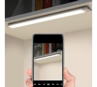 GLOGLOW Motion Sensor Light Strip Cordless Rechargeable Magnetic Light Bar with Body Sensing Technology and Bright for Cabinet Bookshelf Wardrobe