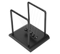 GLOGLOW Newton's Cradle Steel Balance Balls Physics Science Pendulum Desk Toy Educational Science Tool with Plastic and Steel Balls for Home Office Desk Decoration and