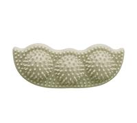 GLOGLOW Pea Shaped Puppy Chew Toys Interactive Doggy Toy Interactive Puppy Toy Dog for Teething Teeth Cleaning Gum Massage with Bite Resistant TPR Material for Indoor (Green)