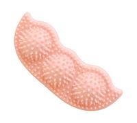 GLOGLOW Pea Shaped Puppy Chew Toys Interactive Doggy Toy Interactive Puppy Toy Dog for Teething Teeth Cleaning Gum Massage with Bite Resistant TPR Material for Indoor (Pink)