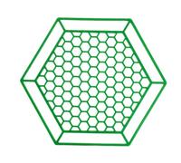 GLOGLOW Pet Feeding Utensils Thickened PP Beehive Hollow Frame 6.14x7.01 Inch Floating Bee Bath Drinking Feeder, Reusable Perforated Surface Prevents Drowning Bee Watering Station Nan (Green 4pcs)