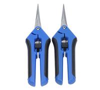 GLOGLOW Pruning Shears 2Pcs Stainless Steel Hand Pruners for Garden Indoor Plants Bonsai Easy Grip Ergonomic and Spring Loaded for Home Gardeners