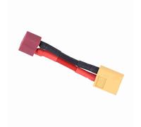 GLOGLOW RC DEANS T Female Enchee to XT60 Male Adapter Cable, Electrical Insulation Silicone Jacket, 14 AWG High Strength Cable, Convert the Battery with XT60 to T-PLUG, Most Load Settings