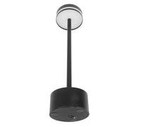 GLOGLOW Rechargeable Cordless Table Lamp Portable Bedside Lamp with 3 Color Temperatures Stepless Dimming 200lm Brightness for Reading Working Nighttime Use (Black)