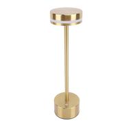 GLOGLOW Rechargeable Cordless Table Lamp Portable Bedside Lamp with 3 Color Temperatures Stepless Dimming 200lm Brightness for Reading Working Nighttime Use (Gold)