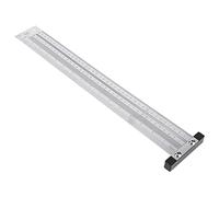 GLOGLOW Resistant Stainless Steel Carpentry Rules with a Clear Scale for Precise Brands, Ideal for Home Improvement Projects (16 Inch; Straight Pipe 6 Inch)