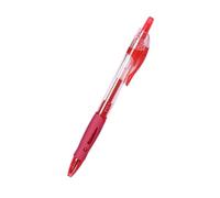 GLOGLOW Retractable Ballpoint Pen 0.5mm Quick Dry Ink No Smudge Fine Point for Left Handers Nurses Teacher Grading (Red)
