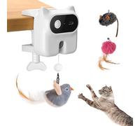GLOGLOW Retractable Interactive Cat Toy, Door Hanging Cat Toy Kitten Play Exercise Physical Stimulation Tool for Fosters Curiosity