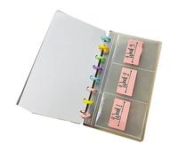 GLOGLOW Savings Binder, Money Saving Challenge with 3 Pocket Envelopes and Extra Pockets, Cash Envelope System for Budgeting and Debt Free Journey Savings Binder, PVC Budget Planner 52