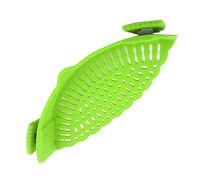 GLOGLOW Silicone Clip On Strainer Pot Strainer Snap N Strain with Stable Buckle Design for Draining Pasta Vegetables Meat (Kitchen Gadget)