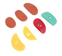 GLOGLOW Silicone Pottery Ribs, Soft Sculpting Tools for Clay Smoothing, Ideal for Handcrafting Miniature Ceramics, Flexible Design for Detail Shaping