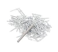 GLOGLOW Skirting Nails Set, Carbon Steel Galvanized Non-Marking Double Head Seamless Nails, 101 Pieces, Heavy Duty Material for Various Woodworking Projects