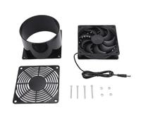 GLOGLOW Solar Powered Ventilation Fan, Flange Design 5-12V Low Voltage Quiet Large Airflow Ecofriendly Exhaust Fan for Greenhouse Chicken Coop Shed Outside