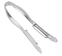 GLOGLOW Stainless Steel Asparagus Peeler Double Sided Blade with Curved Handle for Carrots Cucumber Parsnip