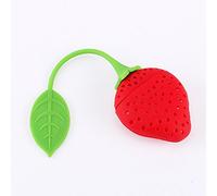 GLOGLOW Strawberry Tea Infuser, Food Grade Silicone Cute Leaf Steeper for Loose Leaf Tea, Perfect for Home and Office Use