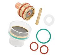 GLOGLOW TFM53ncn Welding Kit Tig Torch Welding Glass Cup Colloque for WP9 WP20, Antorch Accessories for Precise Visualization and Upper Gas (2.4mm)