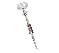 GLOGLOW Third Hand Tweezers, 45# Steel, 360 Degree Rotating Precision Tool for Jewelry Welding and Crafting (Curved Mouth)
