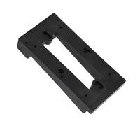 GLOGLOW Universal Video Doorbell Mount Bracket Holder Soft Flexible Plastic No Drill Installation Compatible with Most Brands for Various Door Thicknesses and Wall Protection (Black)