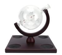 GLOGLOW Whiskey Decanter, Borosilicate Glass Globe Shape Wine Container with Stainless Steel Stopper, Perfect for Home Bar and Party