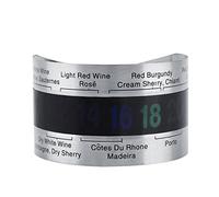 GLOGLOW Wine Bottle Thermometer, LCD Bracelet, Temperature Sensor for Red Wines Bottle Thermometer, Stainless Steel Nan Kitchen