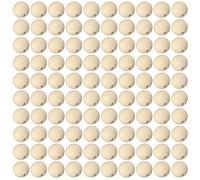 GLOGLOW Wooden Beads, Round Polished Craft Beads for Jewelry Making, 25mm Diameter, DIY Home Decor Supplies for Artists and Crafters