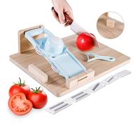 Glogo Adaptive One-Handed Cutting Board- Anti-Slip with Bread Stops & Spikes - Perfect for Amputees & Disabled - Single Handed for Effortless Cutting & Chopping -Blue (BLUE)