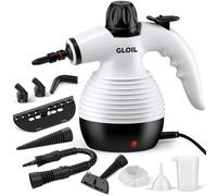 GLOIL Portable Multi-Purpose Steam Cleaner with 10 Accessories, Suitable for Carpets, Curtains, Sofas, Kitchens, Bathrooms, and More