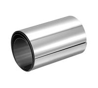 GLOKUUCA 304 Stainless Steel Foil Roll - 1 Pack Polished Finish Trim Strips Sheet Filler Fits for Industry Machinery - 0.5mm x 100mm x 1M (T x W x L)