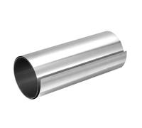 GLOKUUCA 304 Stainless Steel Foil Roll - 1 Pack Polished Finish Trim Strips Sheet Filler Fits for Industry Machinery - 0.5mm x 200mm x 1M (T x W x L)