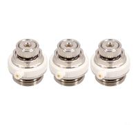 Glomc 1/2" Automatic Air Vent Radiator Valve with Auto Cut-Off for Continuous Self Bleeding and Energy Saving in Home Heating Systems, 3 Operating Modes(3pcs)