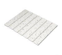 Glomc 1 Pack Diatomaceous Earth Dish Drying Mat 40X30Cm Super Absorbent Collapsible Kitchen Counter Dryer For Quick Drying Cups And Utensils Beige(Beige)