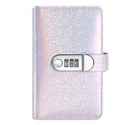 Glomc 1 Password Lock Money Saving Book Pu Leather Banknote And Coin Storage Binder With Multiple Compartments For Students And Young Professionals(Purple)