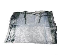 Glomc 1 Piece Transparent Pvc Greenhouse Cover With Rolling Shutter Door And Sloping Roof, Fits 100X50X150 Cm Or 130X90X150 Cm Frames, White With Green Edges For Balcony,(100x50x150cm)