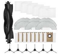 Glomc 1 Set Robot Vacuum Replacement Parts For Airzeen Q10 Pro, Main Brush Side Brush Filter Mop Cloth Dust Bag, Home Cleaning Accessories Kit(B)