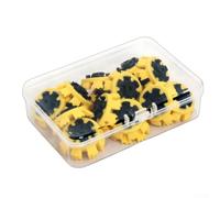 Glomc 16 Pcs Golf Shoe Cleats Set, Fast Twist 30 Rubber Spikes With 8 Points For Enhanced Traction And Comfort, Compatible With Golf Shoes For Men On Course(Yellow-Black)