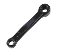 Glomc 1Pair Black Iron Bike Crank Arms, 127Mm Square Hole 9/16-20 Pedal Mount, Sturdy Replacement For City Bike,Folding Bike,MTB,Ebike,Road Bike,Exercise Bike(left crank)