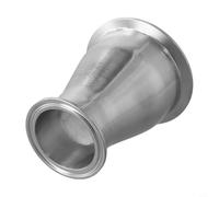 Glomc 1Pc 2" To 25" Tri Clamp Sanitary Pipe Reducer Ferrule 304 Stainless Steel Concentric Fitting For Water Oil Beverage Milk Processing In Food Pharmaceutical And Brewing