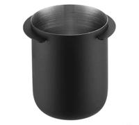 Glomc 1Pc 58Mm Coffee Dosing Cup, 304 Stainless Steel Espresso Dosing Cup For Portafilter And Grinder, Wide Mouth For Barista Tool For Home Cafe Brewing(Black)